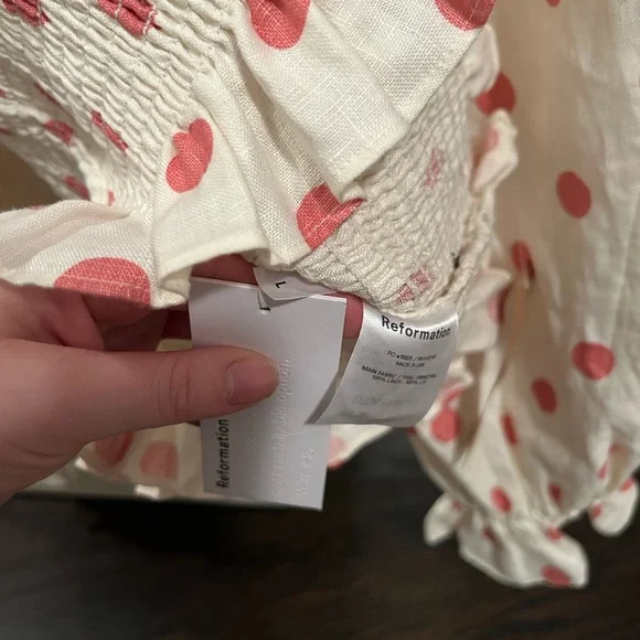 NWT Reformation polka dot top - Picture 4 of 5